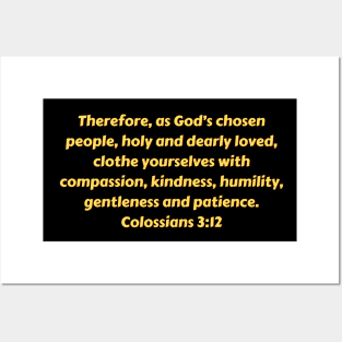 Bible Verse Colossians 3:12 Posters and Art